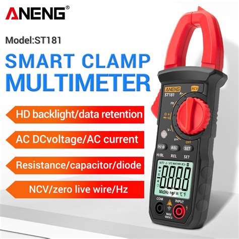 Aneng St Digital Clamp Meter Dc Ac Current Counts Multimeter