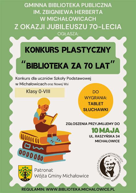 Konkurs Biblioteka Za Lat Biblioteka Publiczna Im Zbigniewa