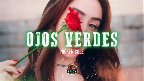 Nicki Nicole Ojos Verdes Letra Lyrics YouTube