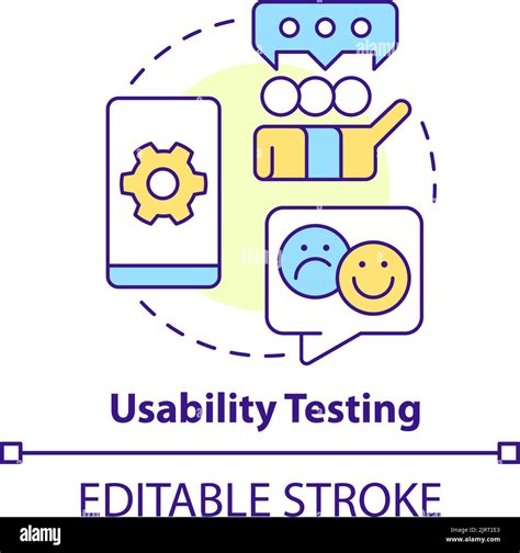 Usability Testing Concept Icon Stock Vector Image Art Alamy