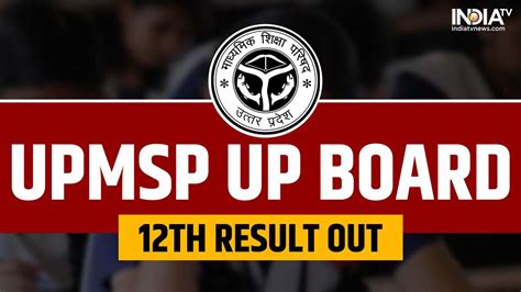 Up Board 12th Result 2024