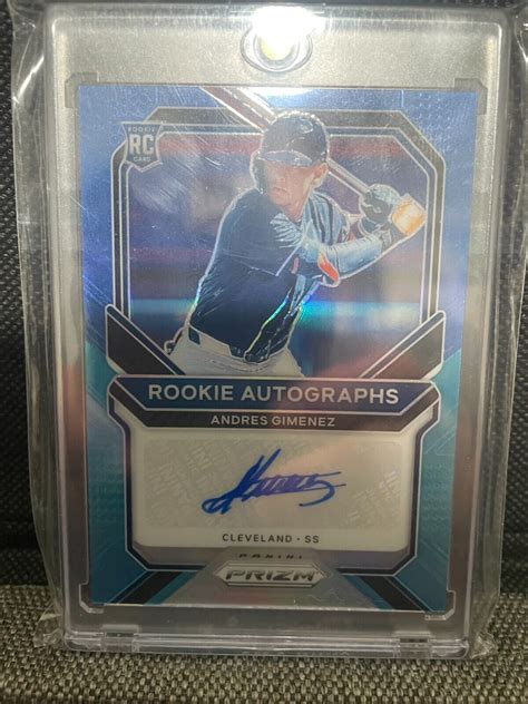 Panini Prizm Blue D Andres Gimenez Ra Ag Rookie Auto Rc