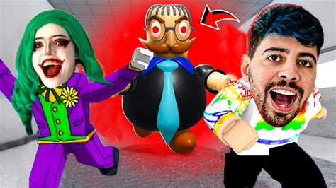 Tentamos Fugir Do Chefe Malvado Do Roblox Escape Bad Boss Obby