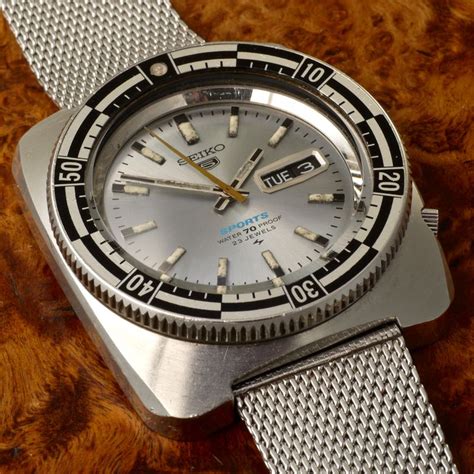 1969 Seiko 5126 8130 Rally Sports 5 Automatic With Silver Dial