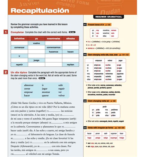 Leccion Contextos Answer Key Leccion Answer Key Docx