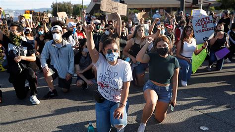 George Floyd protesters embrace 'taking a knee' for race awareness ...