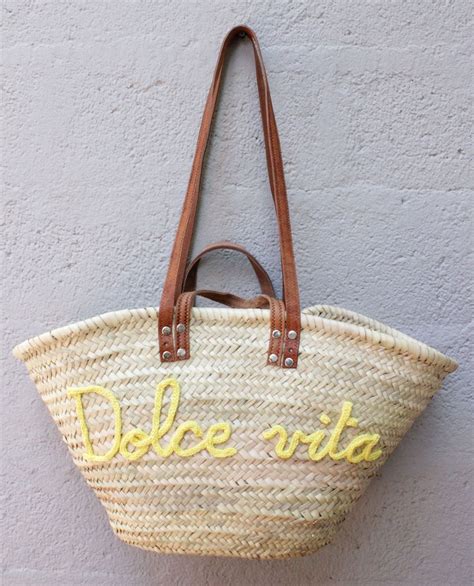 L Atelier Des Petites Bauloises Panier De Plage Dolce Vita Panier