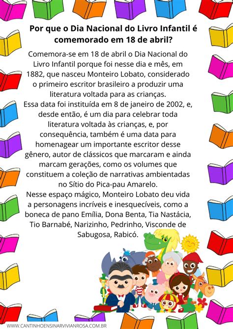 Dia Nacional Do Livro Infantil — Com Atividades Para Baixar Grátis