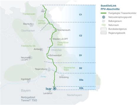 SuedOstLink Planungen In Bayern Schreiten Voran TenneT