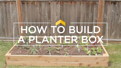 How To Build A Planter Box Youtube