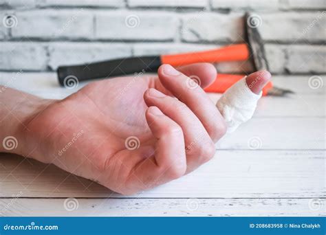 Bandaging Finger Royalty Free Stock Image CartoonDealer 5127436