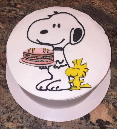 Peanuts Happy Birthday Charlie Brown Snoopy Cake Party Hats Edible Cake Topper Image Abpid08067