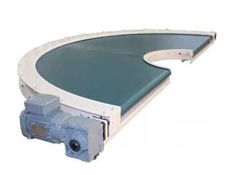 Absolute Motion Degree Pu Curved Conveyor For Industrial Material