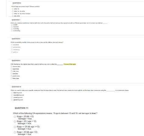 Solved Which Loops Are Pretest Loops Versus Posttest Chegg