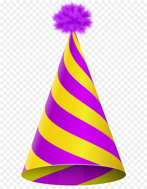 Party Hat Birthday Clip Art Party Hat Purple Yellow Transparent Png