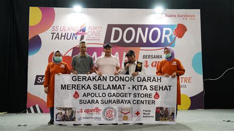 Suara Surabaya Gelar Donor Darah Di HUT Ke 41 Sediakan 250 Kuota