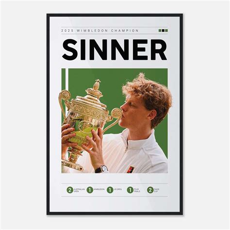 Jannik Sinner Poster, Sports Poster, Tennis Poster, Tennis Wall Art