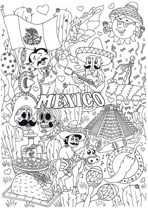 Dibujo De México Para Colorear Img 31324