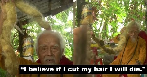 92 Year Old Man Who Hasnt Cut His Hair For Almost 80 Years Is Your No