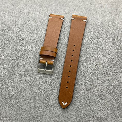 Quick Release Vintage Leather Watch Strap 20 MM L03002005