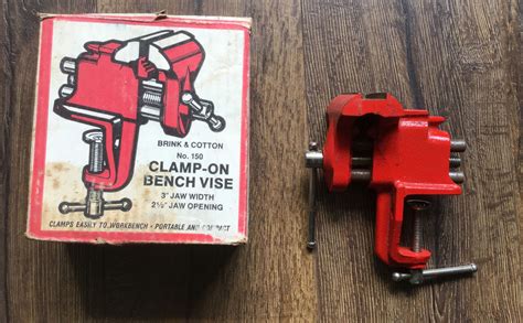 Brink Cotton Clamp On 3 Bench Vise No 150 In Box Free Ship EBay