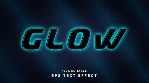 Premium Vector Editable Neon Glow Lights Text Effect