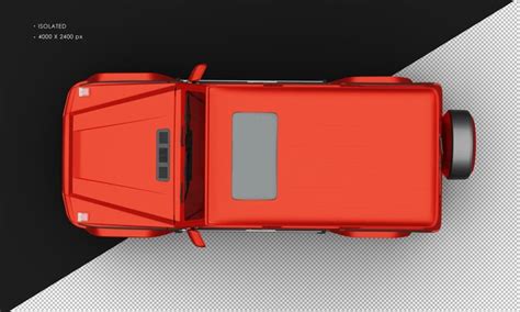 Carro Suv De Luxo Vermelho Elegante Brilhante Isolado Realista De