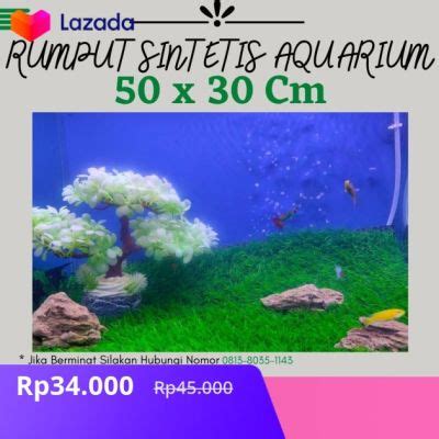 Rumput Sintetis Aquarium X Cm Rumput Sintetis Aquarium Lembut