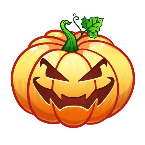 Calabazas De Halloween Sobre Fondo Blanco Vector Premium