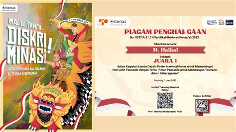 Mahasiswa Manajemen UNJA Juara 1 Lomba Desain Poster Nasional