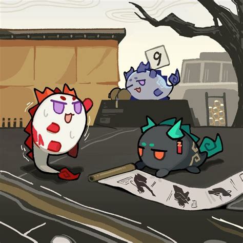 Arknights - Nian Bean, Ling Bean, Dusk Bean em 2025 | Personagens ...