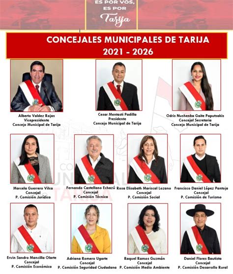 Concejales Concejo Municipal De Tarija