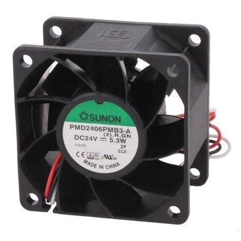 PMD2406PMB3 A 2 R GN SUNON Fan Axial 60x38mm 24VDC 5 3W 70 5m3 H