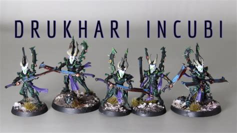 Painting Drukhari Incubi Warhammer K Youtube