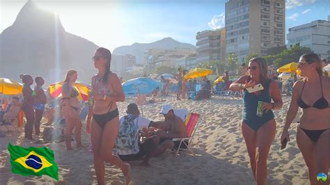 Praia do Leblon l Rio de Janeiro Caminhada Incrível Boardwalk4K