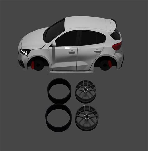 Archivo Stl Ford Focus St 2021 Model Kit Car 🚙 ・plan De Impresión En 3d Para Descargar・cults