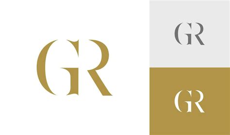 Letter Gr Initial Monogram Logo Design 28214266 Vector Art At Vecteezy