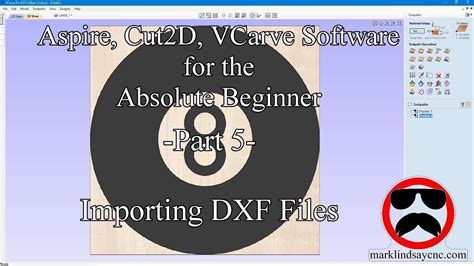 Importing DXF Files Part 5 Vectric For Absolute Beginners YouTube