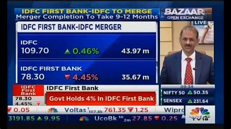 Idfc First Bank Idfc Ltd Merger Mr V Vaidyanathan Speaks To Cnbc