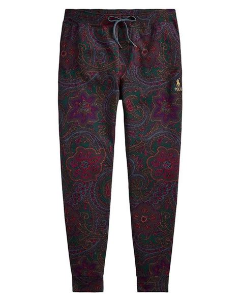 Polo Ralph Lauren Cotton Paisley Print Jogger Sweatpants In Blue For Men Lyst