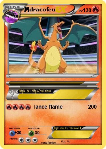 Pokémon dracofeu 538 538 lance flame Ma carte Pokémon