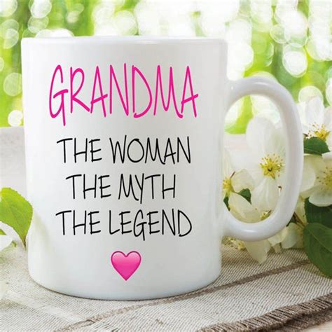 Grandma Coffee Mug Printed Coffee Mug Grandma Mug T Etsy