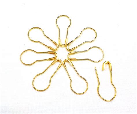 Gold Plated Bulb Safety Pins Garment Pins Hang Tag Pin Etsy Safety