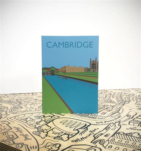 CAMBRIDGE KINGS College Chapel Cambridge University Travel Poster Style ...