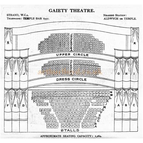 West End Theatre Seating Plans For 1930