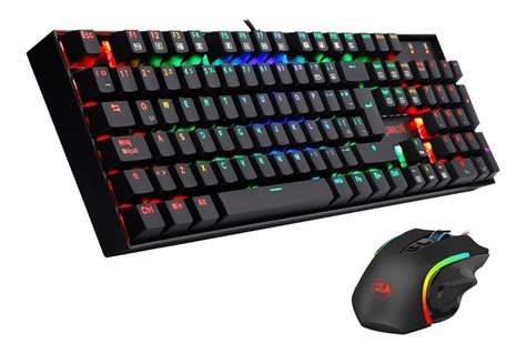 Kit de teclado y mouse gamer Redragon K551RGB BA Español Latinoamérica