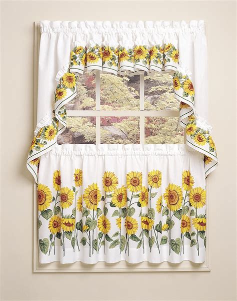 sunflower kitchen curtains