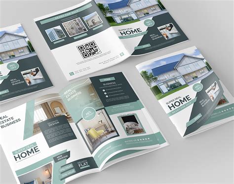 A4 Bi Fold Brochure Flyer Poster Print Design Behance