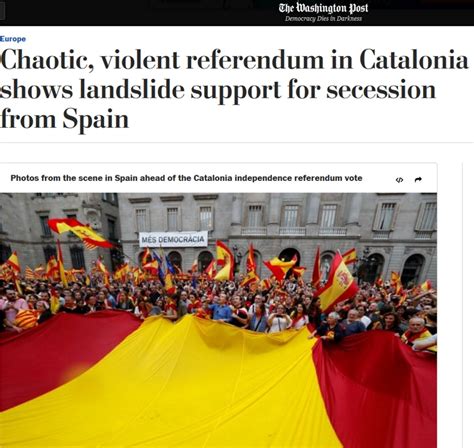 Fotos El Referéndum De Cataluña En La Prensa Internacional España El PaÍs