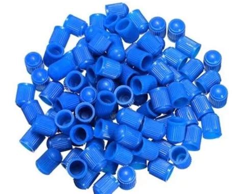 100 Tapones Plásticos P Válvula Llanta Moto Auto Bici Azul Cuotas